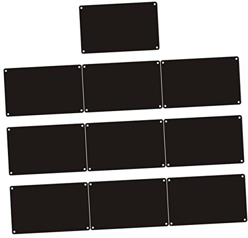 Alipis 10pcs Unique Design Name Plates DIY Accessory Printing Name Sign Hotel Door Plate Wall Mount Office Door Plaques