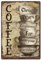 SUPERDANT Colorful Vintage Tin Signs Iron Wall Art Tin Signs Coffee Cup Metal Poster Signs Hanging Metal Posters Animals Home Wall Decoration for Bars Cafe Pubs Restroom Living Room Bedroom 30x20cm
