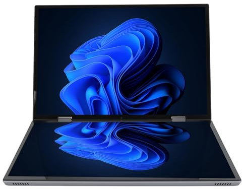 Laptop Doppio Schermo da 14 Pollici, Notebook Doppio Touchscreen HD 2.2K, SSD da 16 GB 1 TB, Ribaltabile e Pieghevole a 360 Gradi, Tastiera Touch Virtuale, per (Spina