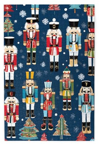 UUYHHGB Puzzle de 1000 pièces en bois impossible à encadrer pour adultes et famille - Cadeaux de décoration d'intérieur, ballet casse-noisette pour femme - Danse de Noël