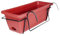 JISADER Macetero Colgante para balcón, Cerca, 43x19x15cm, Soporte Multifuncional para Maceta, Ventana, Cubierta, barandilla, Rojo