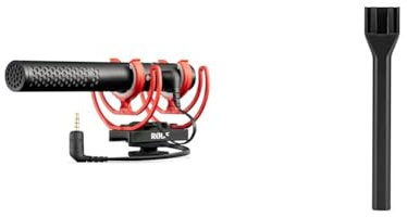 RØDE Micrófonos VMNTG VideoMic NTG Micrófono Tipo cañón en la cámara & Interview GO Adaptador Manual Interview GO para Wireless GO