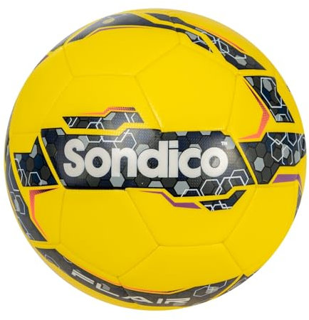 Sondico Flair Football S5 Ball Yellow/Black Size 5