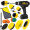 BUOAZR 15 Piezas Cepillo Taladro, Cepillo de Limpieza Electrico, Cepillo Taladro Limpieza Kit, Cepillo Llantas, Juego de Cepillos de Limpieza Adecuados para Baño, Alfombras, Azulejos, Cocina, Coche