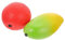 VICASKY 6 Stk Simulierter Obst-sandkasten Musikalische Fruchtpercussion-instrumente Musikdekor Zum Vergnügen Frühes Pädagogisches Spielzeug Musikalische Eierbecher Maraca-instrument Abs