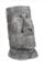 Neustein Moai Kopfhörerständer Deko Figur Kopf 31cm hoch Dekoration grau schwer stabil modernes Design Kopfhörer Ständer Halterung Kopf
