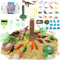 CEWROM Kinetic Sand Set,Dinosaurier Kinetischer Sand,Magic Sand Sandbox Set,Dinosaurier Spielzeug Koffer,Weihnachten Strandspielzeug mit Dino Formen für Kinder Jungen ab 3 4 5 6 7 8Jahre