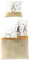 Bierbaum Biber Bettwäsche 155x220 cm 3743-40 beige Sterne Stars Wichtel Karo