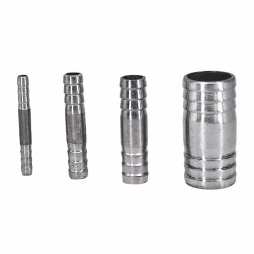 6 8 10 12 13 14 15 16 17 18 19 20 21 22 24 25 26-88 mm Raccord de mamelon droit égal Raccord de tuyau en acier inoxydable 304-27 mm Barb