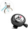 Fahrradklingel Kinder,Metall Neuheit Fahrradklingel Child Kind Fahrradring Retro Bicycle Bell Kinderfahrrad Zubehör mit I Love My Bike Muster für 22mm Lenker Fahrrad Mountain Road Bike schwarz