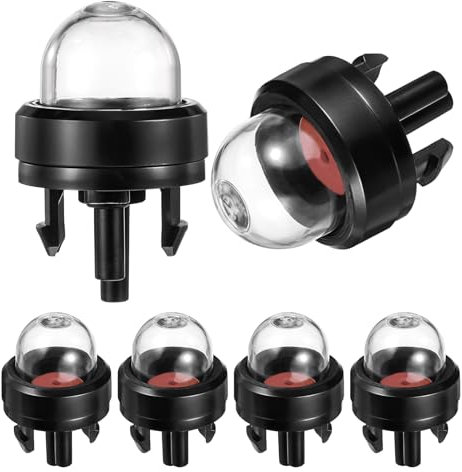 AHQiZFX 6 Stück Vergaser Primer Pumpe,Snap-In Primer Bulb Pump,General Snap-In Primer Kraftstoffbirne,Vergaseröl Blase,Primer Birne für Kettensägen,für Gebläse Trimmervergaser Motorsense Rasenmäher