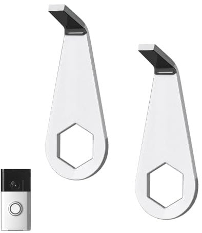 Tinoaly 2pcs Video Doorbell Key Replacement Tool, Stainless Steel, Flat Head, Doorbell Tool, Compatible with Ring Battery Mount (2nd Gen)(2024 Release)