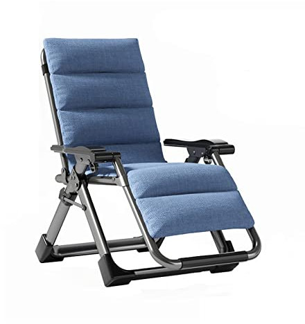 sjdoPulse Klappbarer Loungesessel, Liegesessel Mit Abnehmbarem Kissen Und Tablett Für Drinnen Und Draußen, Ergonomischer Terrassen-Liegestuhl, Klappbarer Liegestuhl,B