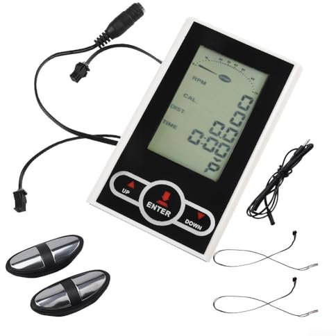 Besshepplo LCD Monitor Speedometer For Stationary Bikes LCD Monitor Speedometer For Exercise Bikes Exercise Bike Computer Indoor Monitor Cycle Instrument Counter For Bike Sport Bikes