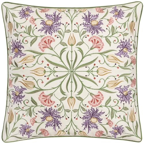 furn. Wylder Nature Tilda Embroidered Floral Cushion Cover - Multicolour - 45x45cm