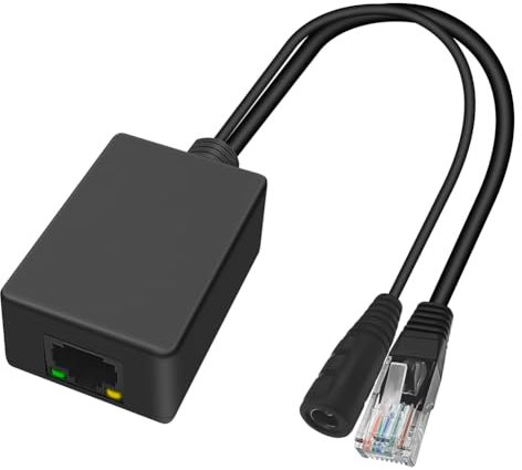 Cpolebev Gigabit PoE Injector PoE Converter 24V Passive PoE to 48V PoE 12-24V DC Convert to 48V 802.3af PoE for CCTV Camera