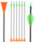 FQH Fiberglass Suction Cup Arrow Rubber Feather Archery Games Outdoor Target Archery Shooting Sports Safety Games（6pcs/12pcs） (6 PCS)
