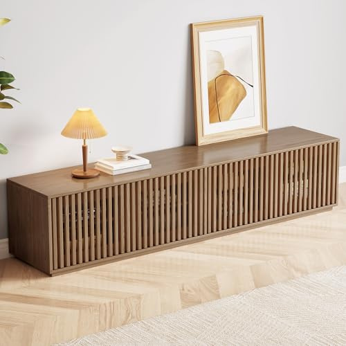 Guyii 160CM TV Stand, Minimalist TV Cabinet, Modern Television Stand for 55-75” TVs, TV Console Cabinet with Extra Storage Space (160x40x42 CM)