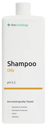 The Trichology Shampoo für Fettige Kopfhaut gegen Talg & Juckreiz, 250 ml | Klärendes Pflegeshampoo, Anti-Fett Haarshampoo für Damen & Herren, Haarwaschmittel bei Rötungen & Reizungen, pH-Wert 5,5