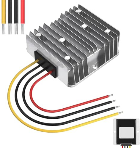 DC Step Down Wandler, DC 20V-60V auf 12V 20A 240W Spannungswandler | Spannungsreduzierer Konverter, Wasserdichter Netzteilmodul Transformator, Voltbegrenzer Adapter,12V-Spannungsstabilisator