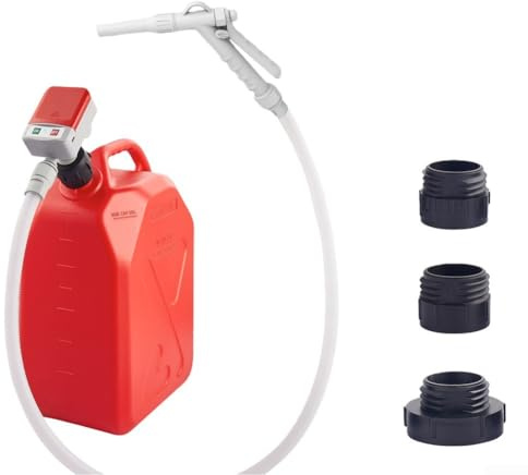 Auto Stop Elektrische Kraftstoff-Transferpumpe mit Akku und USB-Stromversorgung, 3 2 GPM Durchflussmenge Betankungspumpe für Diesel und Kerosin mit Auslaufbetrieb