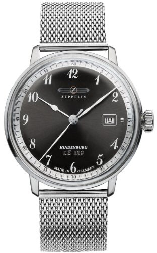 Zeppelin Herren-Armbanduhr Hindenburg Analog Quarz Edelstahl 7046M2