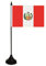 U24 Tischflagge Peru mit Wappen Flagge Fahne Tischfahne 10 x 15 cm