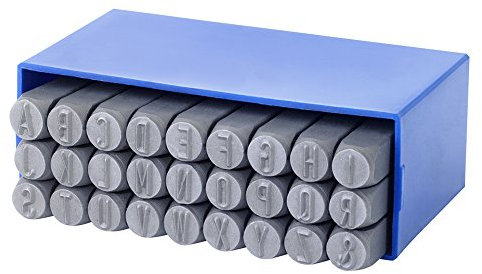 GRAVUREM-SR Standard-rund Schlagbuchstaben, Schlagstempel, Prägestempel, Einschlagbuchstaben - Buchstaben A-Z,& / 3mm
