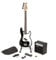 RockJam RJBG01-SK-BK Full Size Bass Guitar Kit with Amplifier, Tuner, Stand, Bag and Accessories - Black