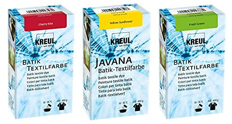 Batikfarben Set, 3 Batik Textilfarben im Set Pastellfarben 3 Stück (4,97€/Stück)