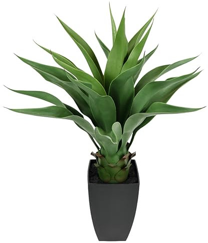 Flair Flower Agave im Topf, Plastik, grün, 70 x 45 x 45 cm