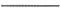 RUKO 218080 - Broca extra larga punta de metal duro y mango hexagonal, 8 mm