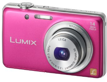 Panasonic Lumix DMC-FS40EG-P Digitalkamera (14 Megapixel, 5-fach opt. Zoom, 6,7 cm (2,6 Zoll) Display, 24mm Weitwinkel, bildstabilisiert) pink