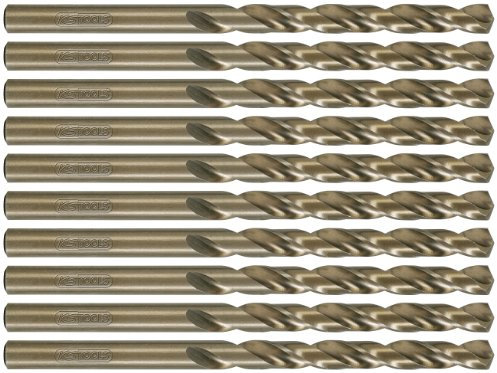 KS Tools 330.3097 HSS-G Co 5 Spiralbohrer, 9,7mm, 10er Pack