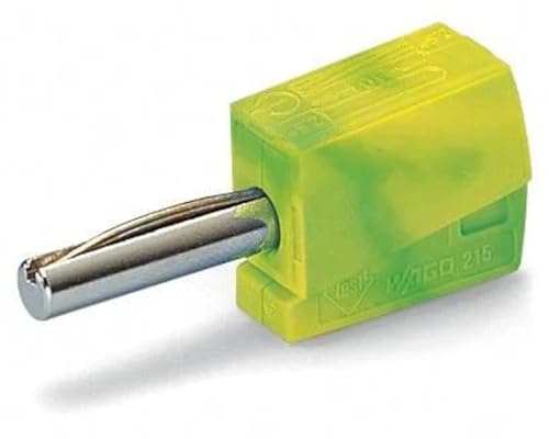 WAGO Bananenstecker 215-911 | für Buchsendurchmesser: 4 mm, Querschnittsbereich: 0,08 - 2,5 mm², 50 Stück, Prüfzubehör für einen Bemessungsstrom bis 20 A und einer Prüfspannung von 42 V