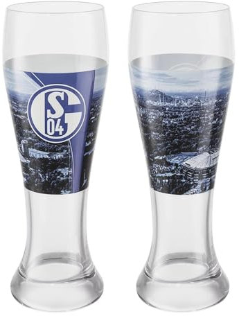FC Schalke 04 Weizenglas/Bierglas/Hefeweizenglas/Glas 2er Set S04