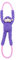 ZippyPaws - Monkey RopeTugz, Squeaky and Plush Rope Tug Dog Toy - Purple
