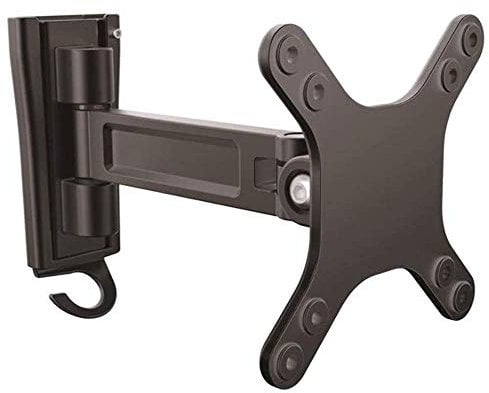 StarTech.com Monitor Wall Mount - Single Swivel - Supports Monitors 13” to 34” - VESA Monitor Wall Mount Bracket - Black (ARMWALLS)