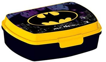 Familienkalender Batman Brotdose ideal für die Pause in Kindergarten und Vorschule - Brotdose mit Praktischem Clipverschluß Deckel | Jausenbox | Lunchbox | Brotbox | Geschenk für Kinder