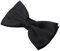 Herren-Fliege für Hochzeit, Party, einfarbig, verstellbare Smoking-Fliege, edle Seide, vorgebunden, formelle Fliegen Gr. onesize, Schwarz