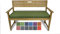 Rollmayer Bankkissen Bankauflage Sitzkissen Bankpolster Auflage für Bänke in Haus und Garten Kollektion Melange, 1 Stück (Grün 333, 140x50x8cm)