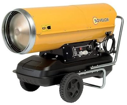 Chauffage Air pulsé mobile au fuel sur roues combustion directe 800W 230V/50Hz HP65 Sovelor
