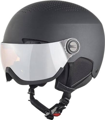 Alpina A9228 Skihelm, Schwarz Matt, 58-61 cm