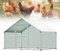 Froadp 3x2x2m Hühnerkäfig Außengehege Freilaufgehege Hühner Verzinkter Stahlrahmen mit PE Sonnenschutzdach und Schloss 6㎡Hühnerstall Hasenstall Geflügelhaltung Käfig Kleintiergehege Voliere