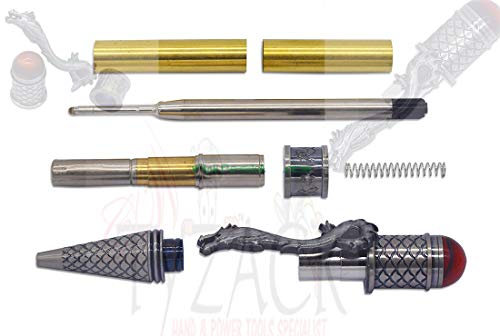Woodturning Loong Dragon Pen Kit Antique Pewter TY-BP231-AP
