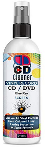 Clean Dust Scrap per CD DVD liquido di pulizia, dischi in vinile, detergente per lenti, spray da 250 ml
