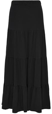 ONLY Onlmay Life Maxi Jupe JRS pour Femme - Noir - XS