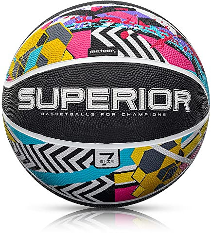 Meteor® Dribble Kinder Mini Basketball Größe #7 - Ideal für Jugend-Training, Weich mit Griffiger Oberfläche