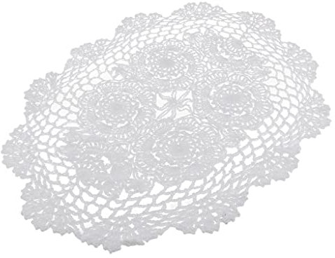 Sharplace Oval Tischset Handgefertigtes Häkeldeckchen Platzset Platzdeckchen