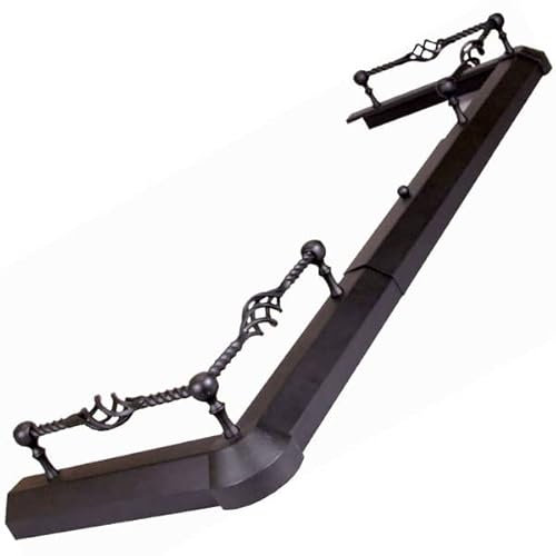 Hearth Fender - Spiral Twist Black - 3 Piece